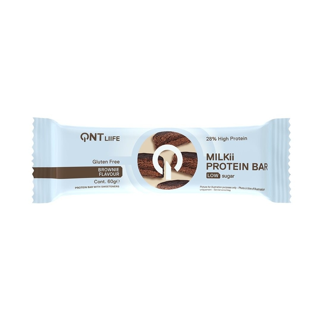 QNT - Milkii Protein Bar 12x60g Brownie flavour