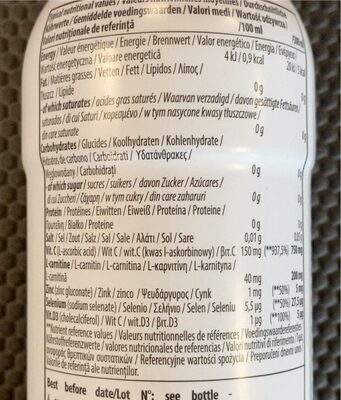 QNT - L-CARNITINE WATER zero sugar Lemon-Lime 500ml