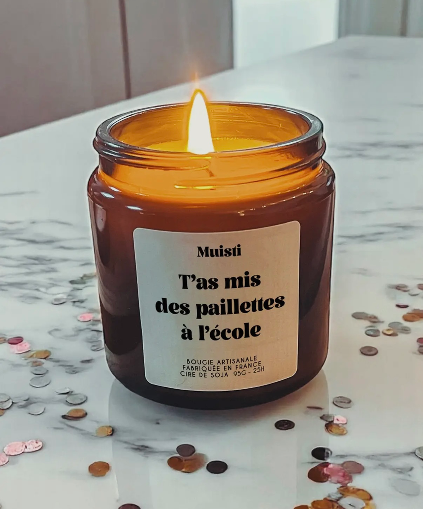 FAI - Bougie Parfumée - T'as mis des paillettes à l'école