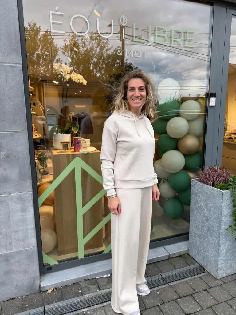 ONL - Pantalon ONPLOUNGE LIFE HW WIDE SWT PNT NOOS BEIGE PANTALON