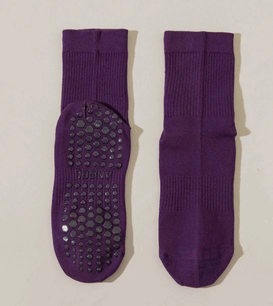 Chaussettes Pilates mauves 