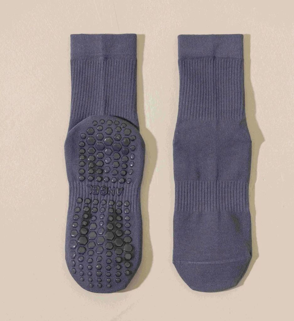 Chaussettes Pilates gris/mauve