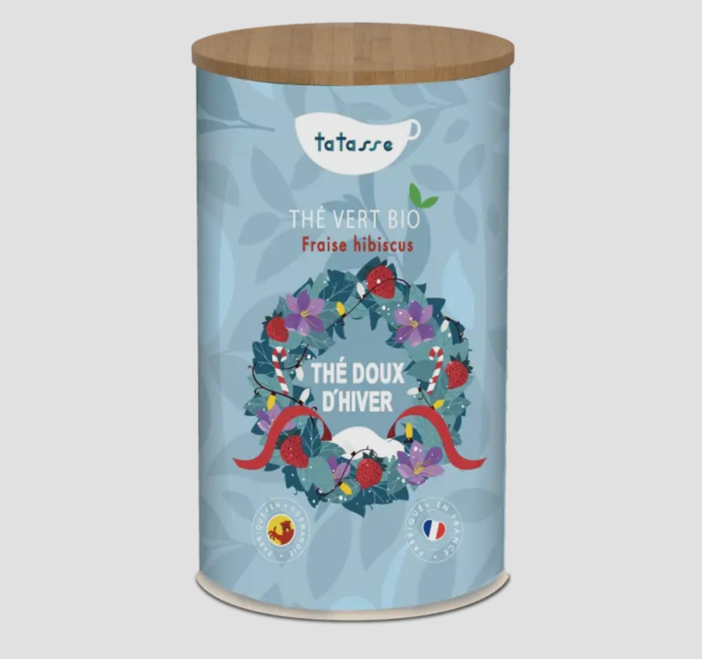 FAI Thé vert bio fraise hibiscus (thé doux d'hiver)