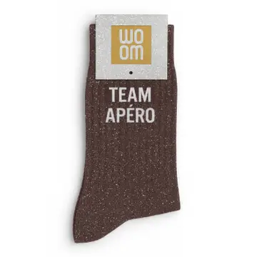 Chaussettes à paillettes TEAM APERO