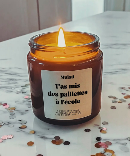 FAI - Bougie Parfumée - T'as mis des paillettes à l'école