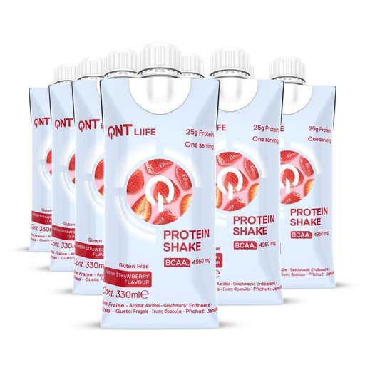QNT - Protein Shake Tetra 25g 330ml Strawberry